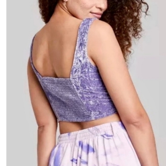 Wild Fable M purple Crushed Velvet Corset - Picture 3 of 14